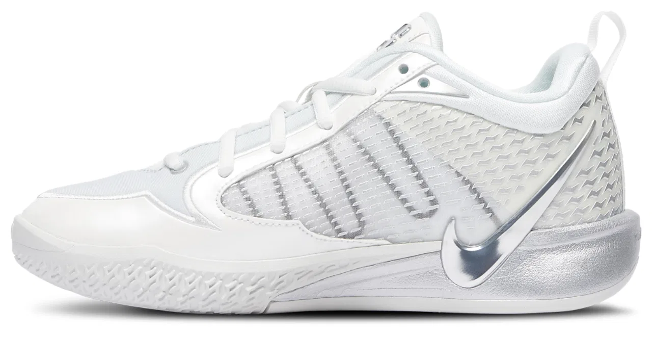 Детские баскетбольные кроссовки для девочек с пеноматериалом ReactX Nike Sabrina 4 ASW Nike, Black Summit White Mtlc Silver — фото 2