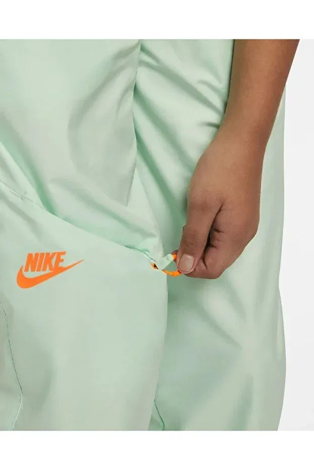 Детские спортивные штаны для девочек с эластичным манжетом Sportswear kids pack-dm8526-379 Nike, Green — фото 3