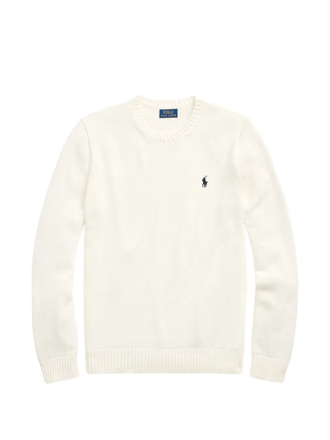 Свитер с вышитым логотипом Polo Ralph Lauren, нейтральные цвета