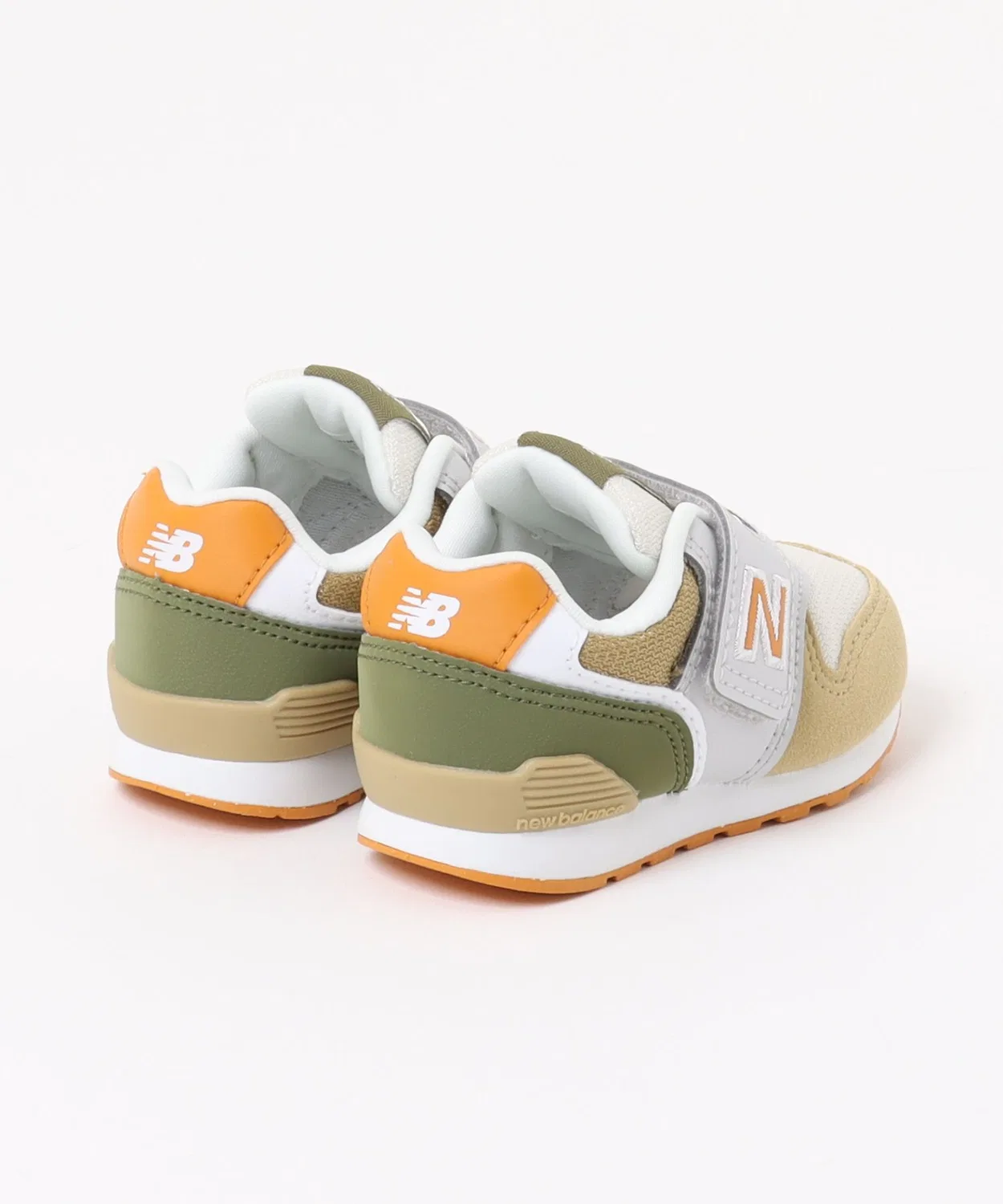 Детские кроссовки с липучкой I996 6TM New Balance, Beige/Orange — фото 2