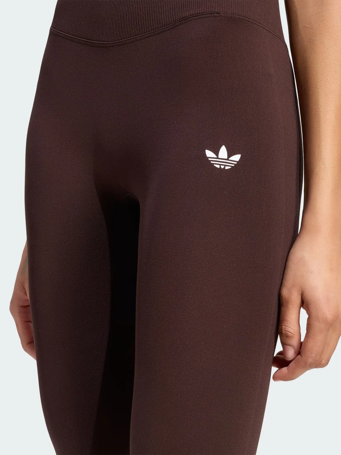 Женские леггинсы облегающего кроя Essentials Seamless Leggings Adidas, коричневый — фото 3