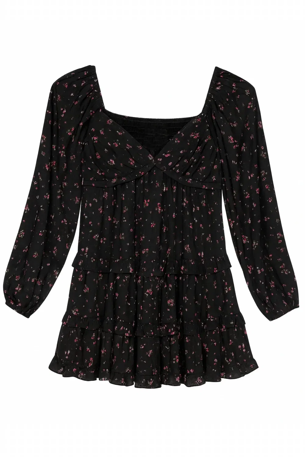 Детское платье для девочек с открытыми плечами Annalise Dress KatieJnyc, Blooming Rose Ditsy
