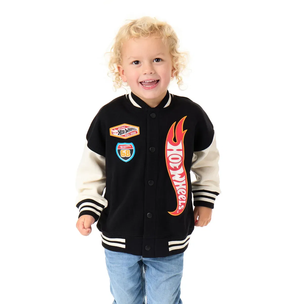 Детская куртка-бомбер для мальчиков Turbo Charged Varsity Jacket Hot Wheels, Black
