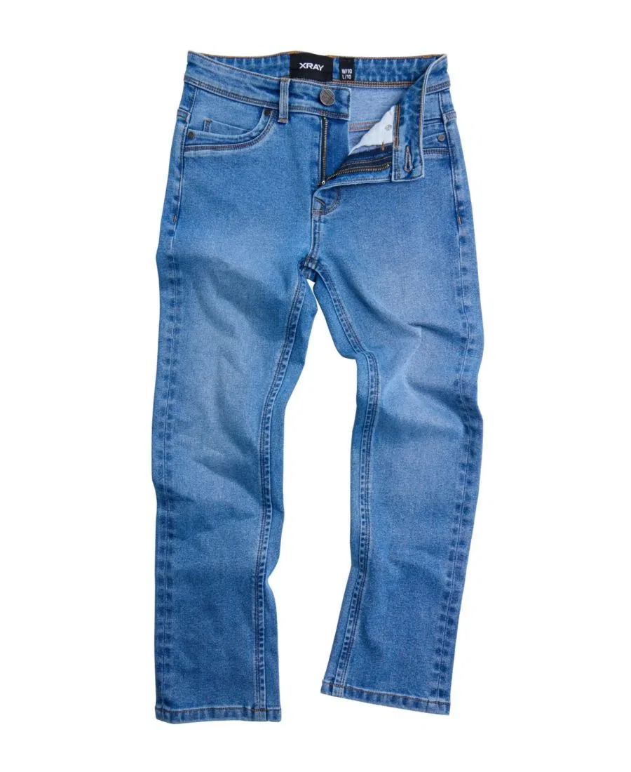 Джинсы скинни для мальчика с эффектом стрейч XRAY, Light Denim — фото 4