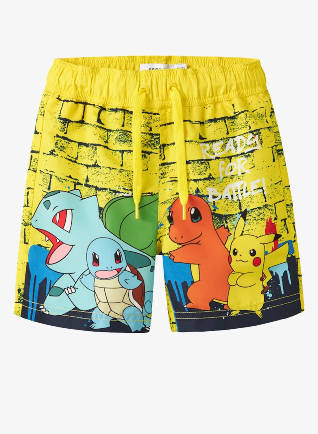 Шорты для плавания с принтом Pokemon Name It, желтый — фото 3