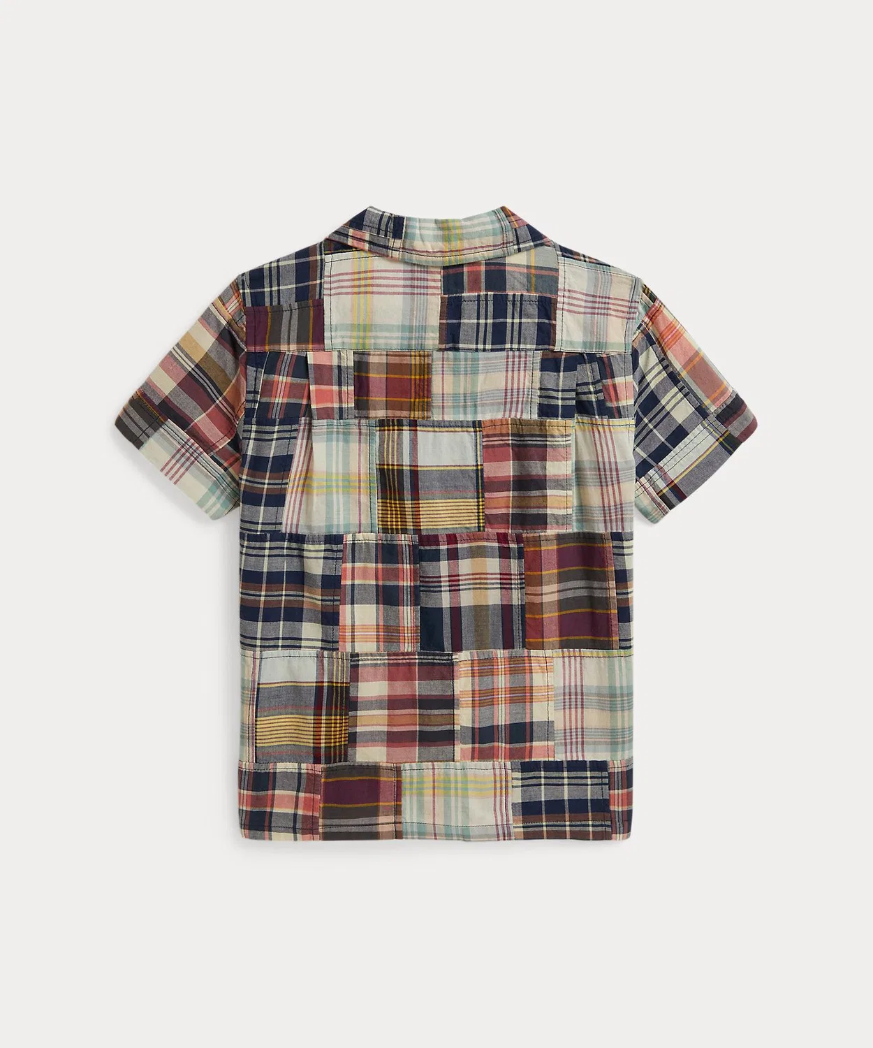 Детская рубашка с пэчворком Madras Camp Polo Ralph Lauren Childrenswear, Multi — фото 2