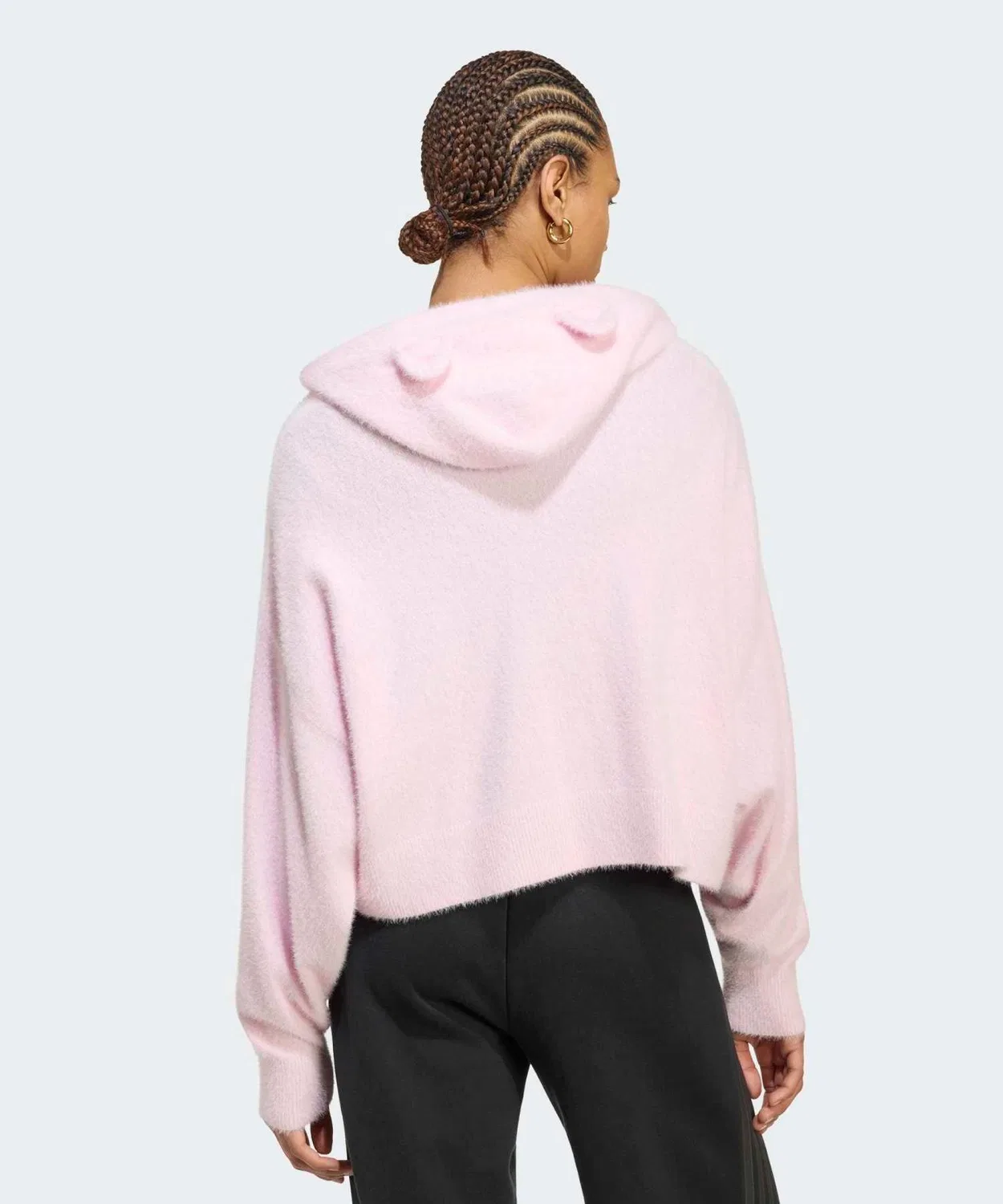 Женский кардиган с капюшоном с принтом Care Bears Adidas Originals, Розовый — фото 2
