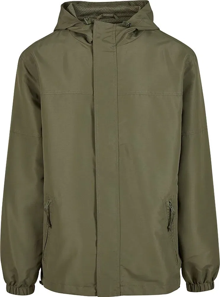 Мужская ветровка с капюшоном Light Windbreaker Frontzip Brandit, Green