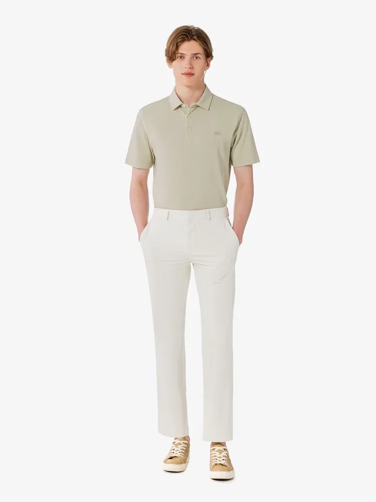 Брюки из фактурной ткани LACOSTE, Beige