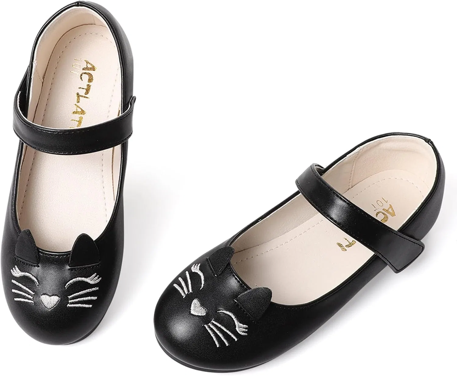 Детские балетки с блестками Funny Cat Glitter Princess Secret Slippers, Black