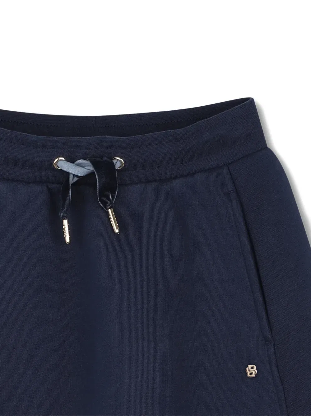 Расклешенная юбка с кулиской Boss Kidswear, синий — фото 3