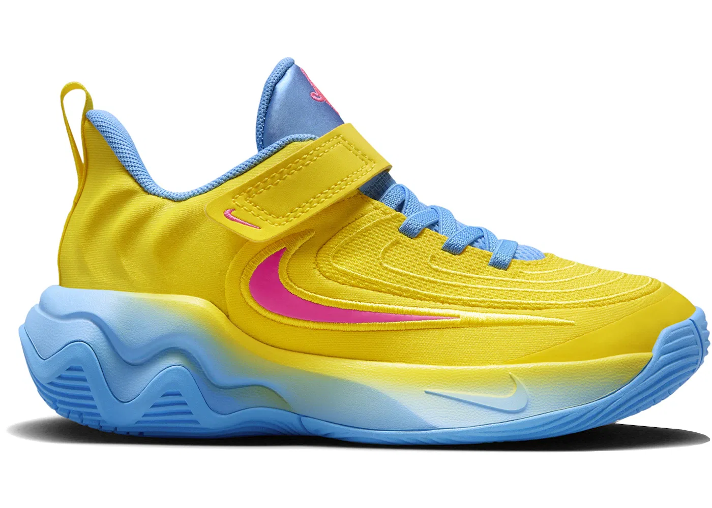 Детские кроссовки для мальчиков баскетбольные Nike Giannis Immortality 4 Nike, Lightning University Blue Hyper Pink