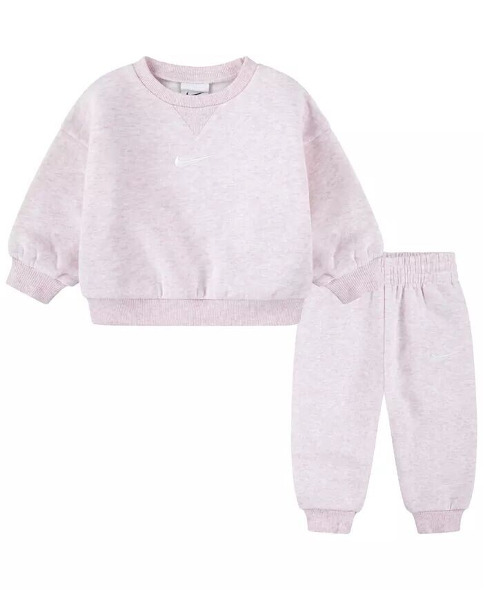 

Комплект из двух предметов из флиса и брюк Baby Neutral Essential Nike, розовый