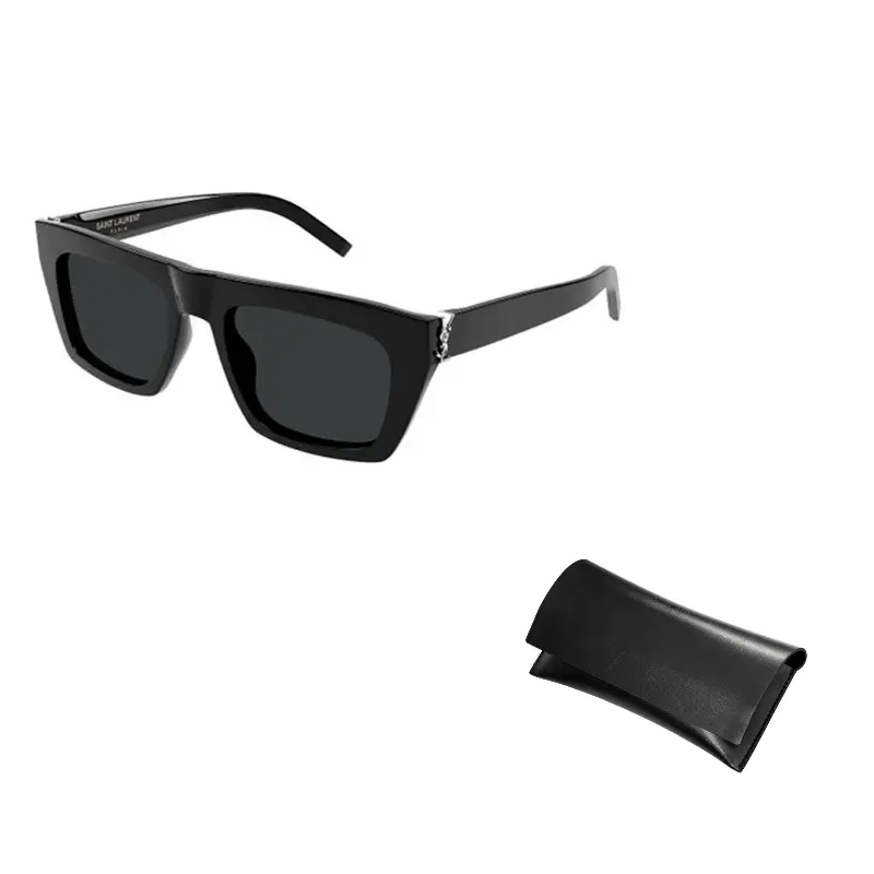 

SAINT LAURENT Прямоугольные солнцезащитные очки, Black