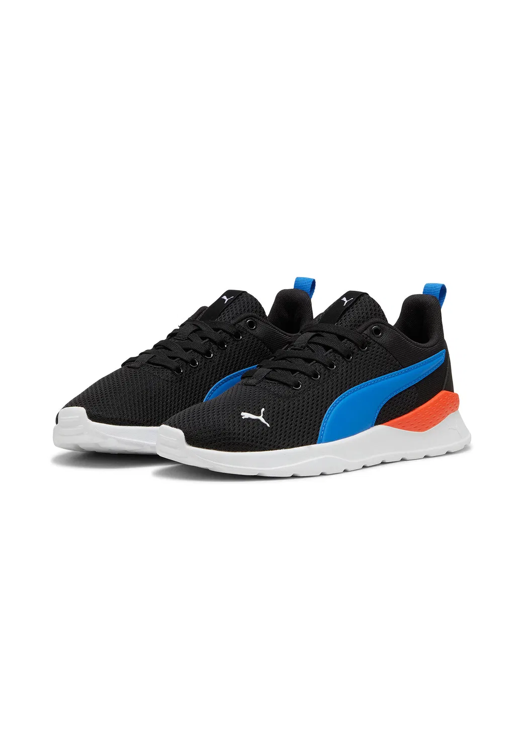 Детские кроссовки с сетчатым верхом Anzarun Lite Jr Puma, Schwarz Konigsblau