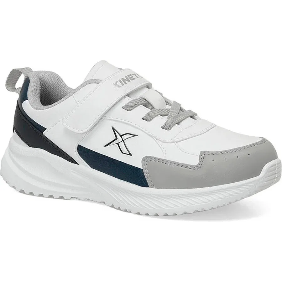 Кроссовки детские с PVC-материалом GRAND F 4PR Kinetix, Белый/Темно-синий