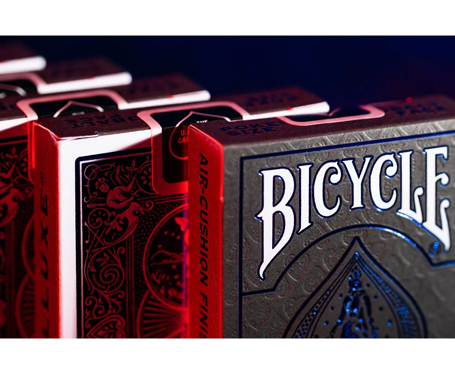 Карточная колода с фольгированной рубашкой Bicycle Kartendeck Foil Back Cartamundi Deutschland, синий — фото 4