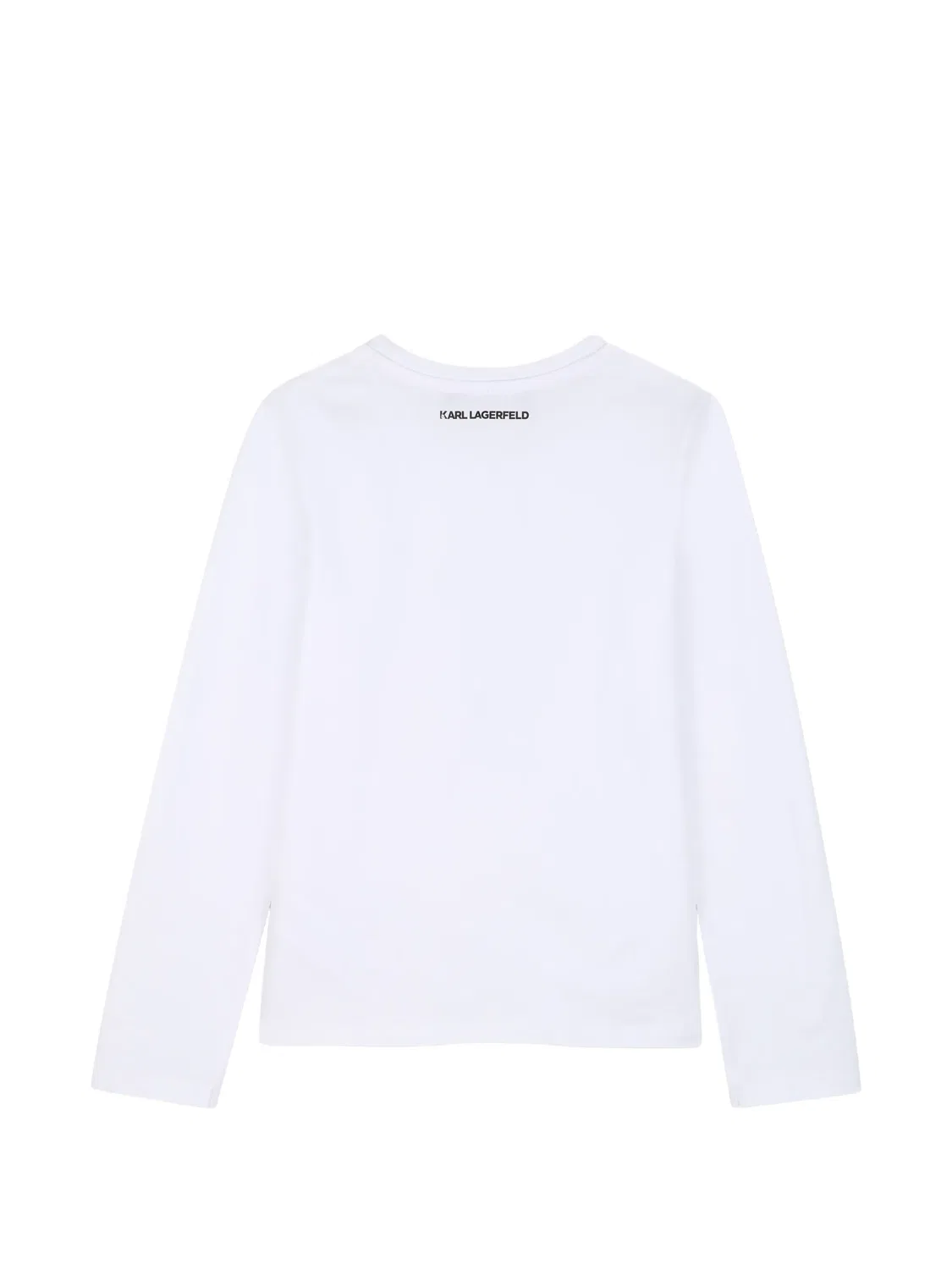 Футболка с длинными рукавами и принтом Ikonik Karl Lagerfeld Kids, белый — фото 2