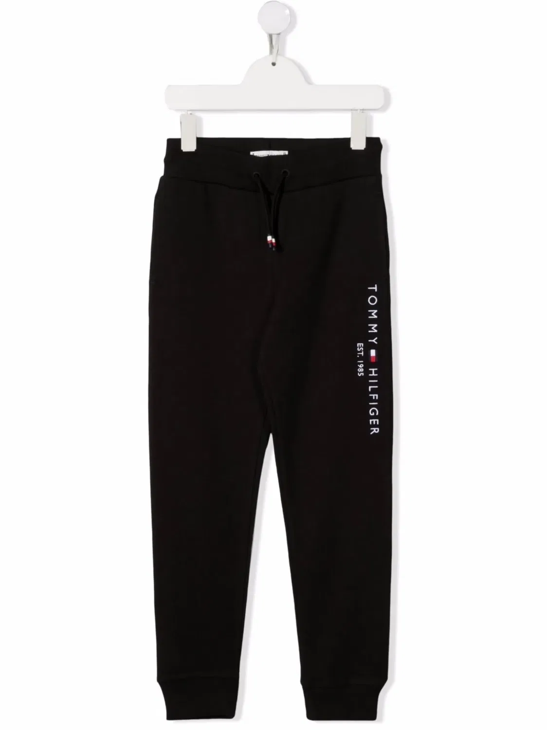 Спортивные брюки хлопковые, черные Tommy Hilfiger, черный