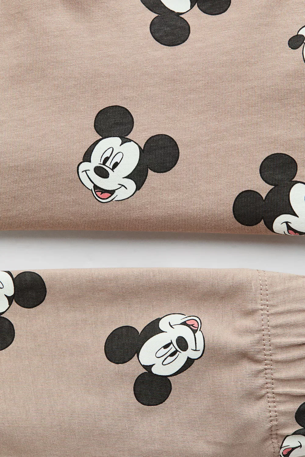 Пижама из набивного хлопка H&M, Braun/Micky Maus — фото 2
