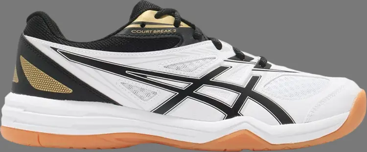 

Кроссовки court break 2 'white black' Asics, белый