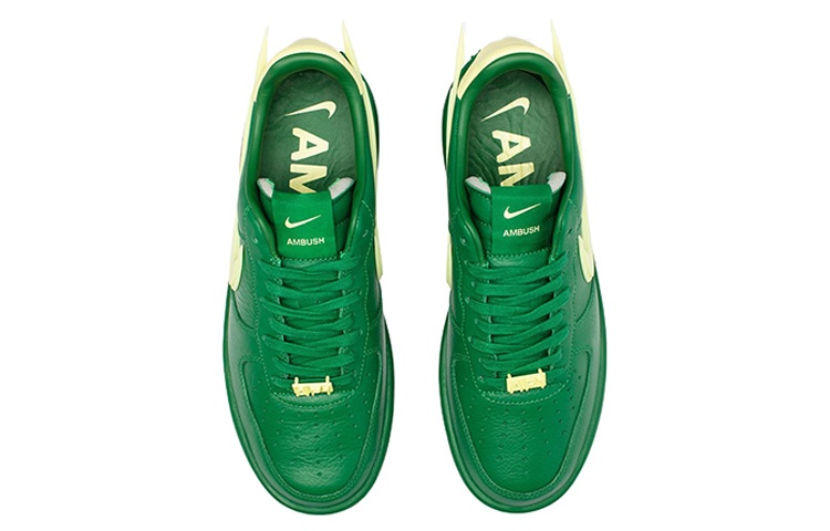 Кроссовки Nike Air Force 1 Low SP, зеленый/желтый — фото 4
