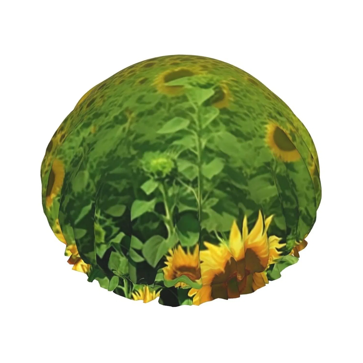 Двойная водонепроницаемая эластичная многоразовая шапочка для душа с принтом, ZaKhs
