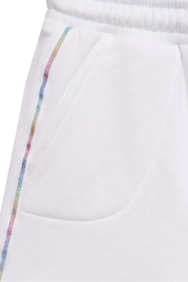 Детские шорты для девочек полосатые United Colors Of Benetton, White — фото 2