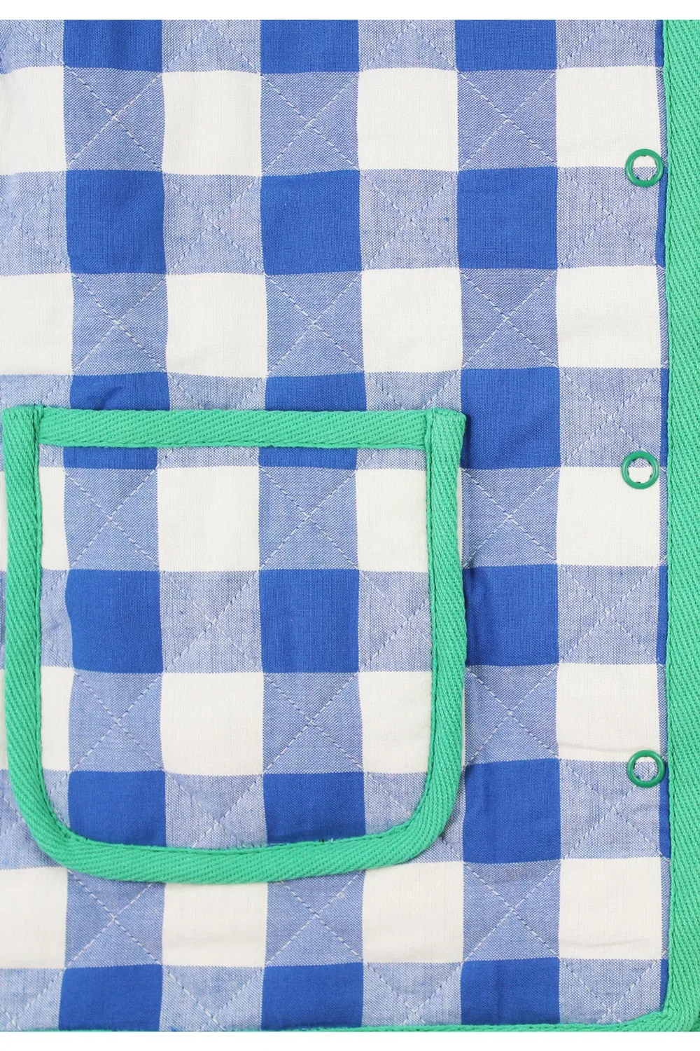 Детский жакет из ткани в клетку Gingham Woven Reversible Jacket Toby Tiger, Blue — фото 3