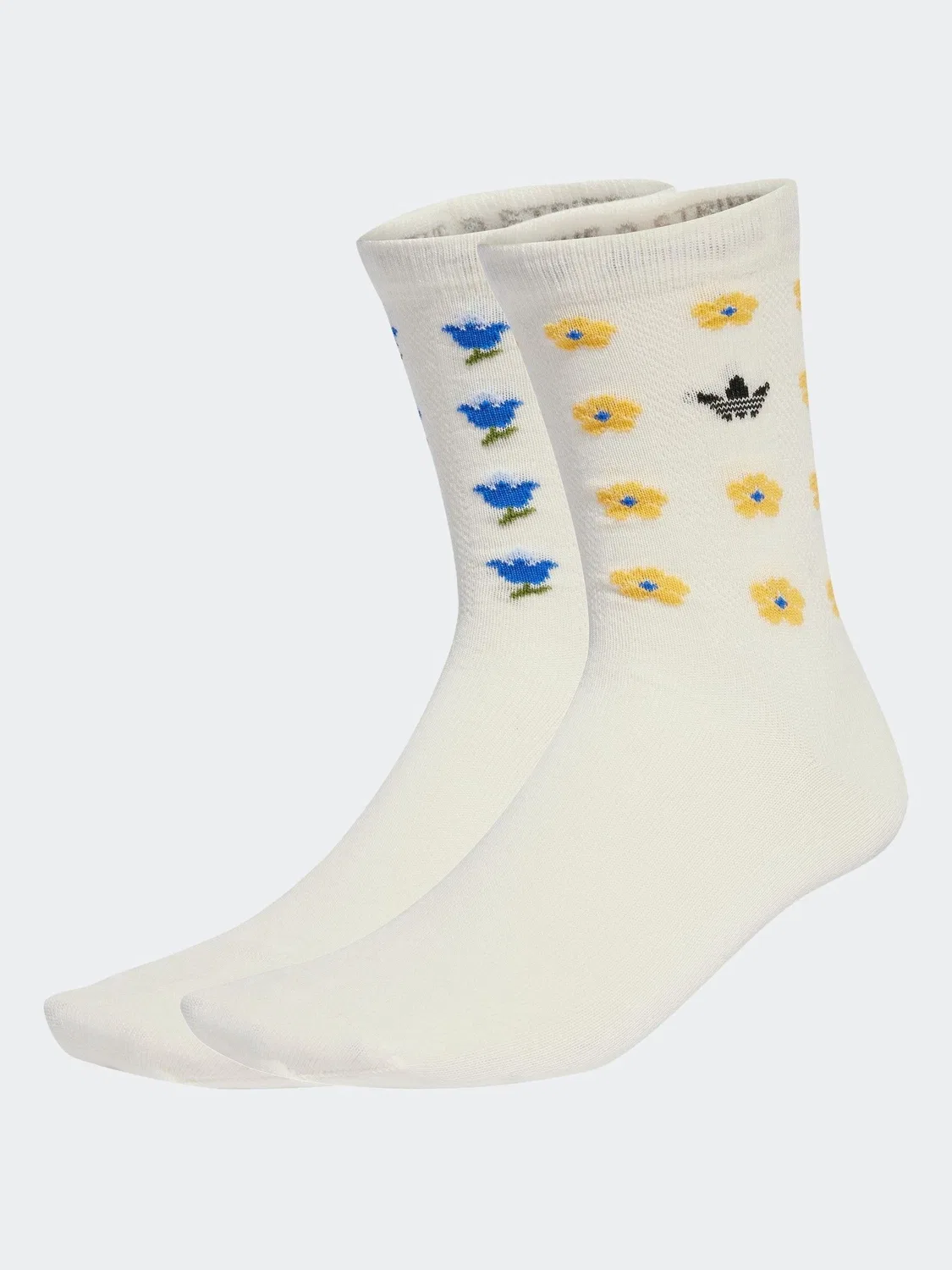 Носки, принт леопард adidas originals, белый
