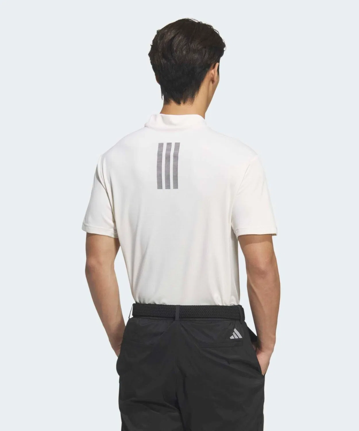 Мужской поло с коротким рукавом Climacool Adidas, Белый — фото 3