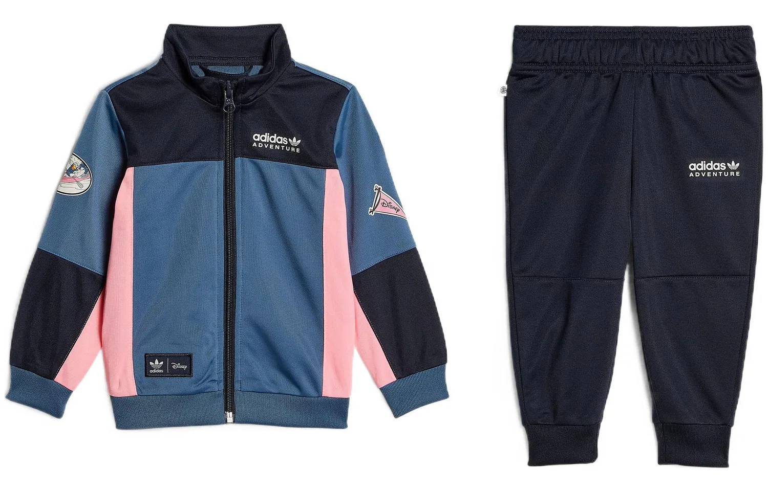 Детский комплект одежды в спортивном стиле с принтом Disney Mickey and Friends Adidas Originals, Blue/Black