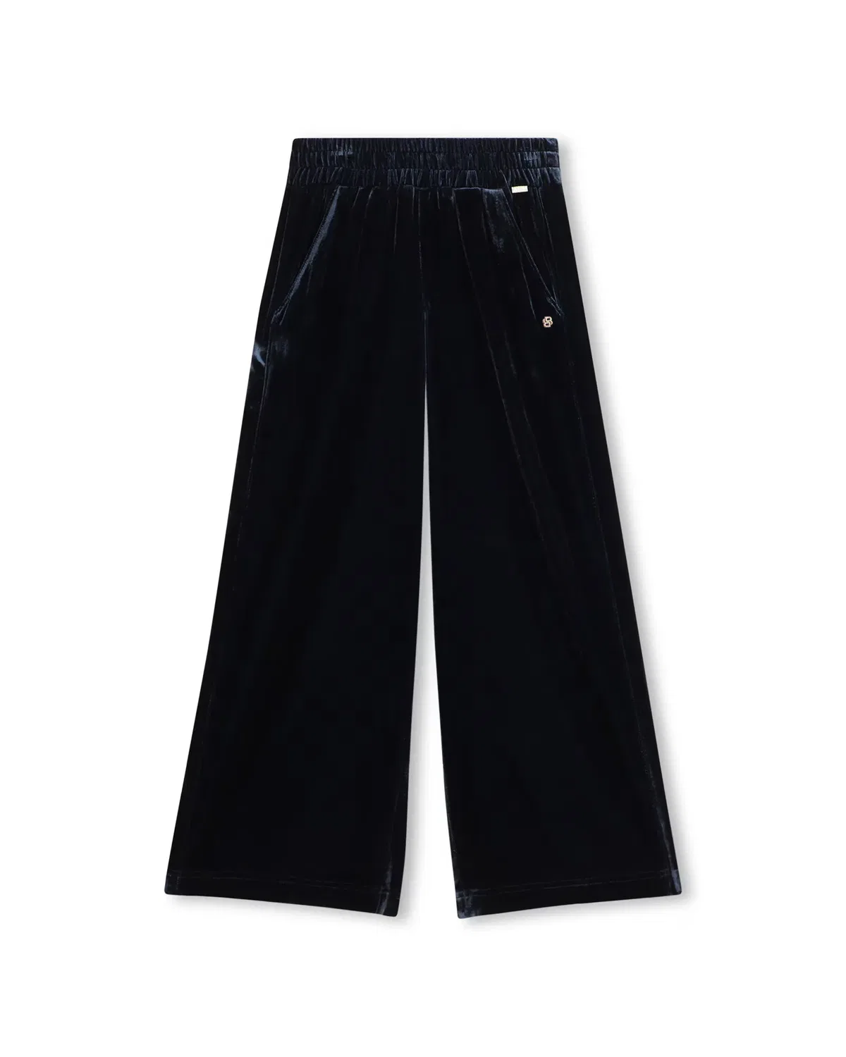 Детские брюки для девочек из вельвета BOSS Kidswear, Azul Marino