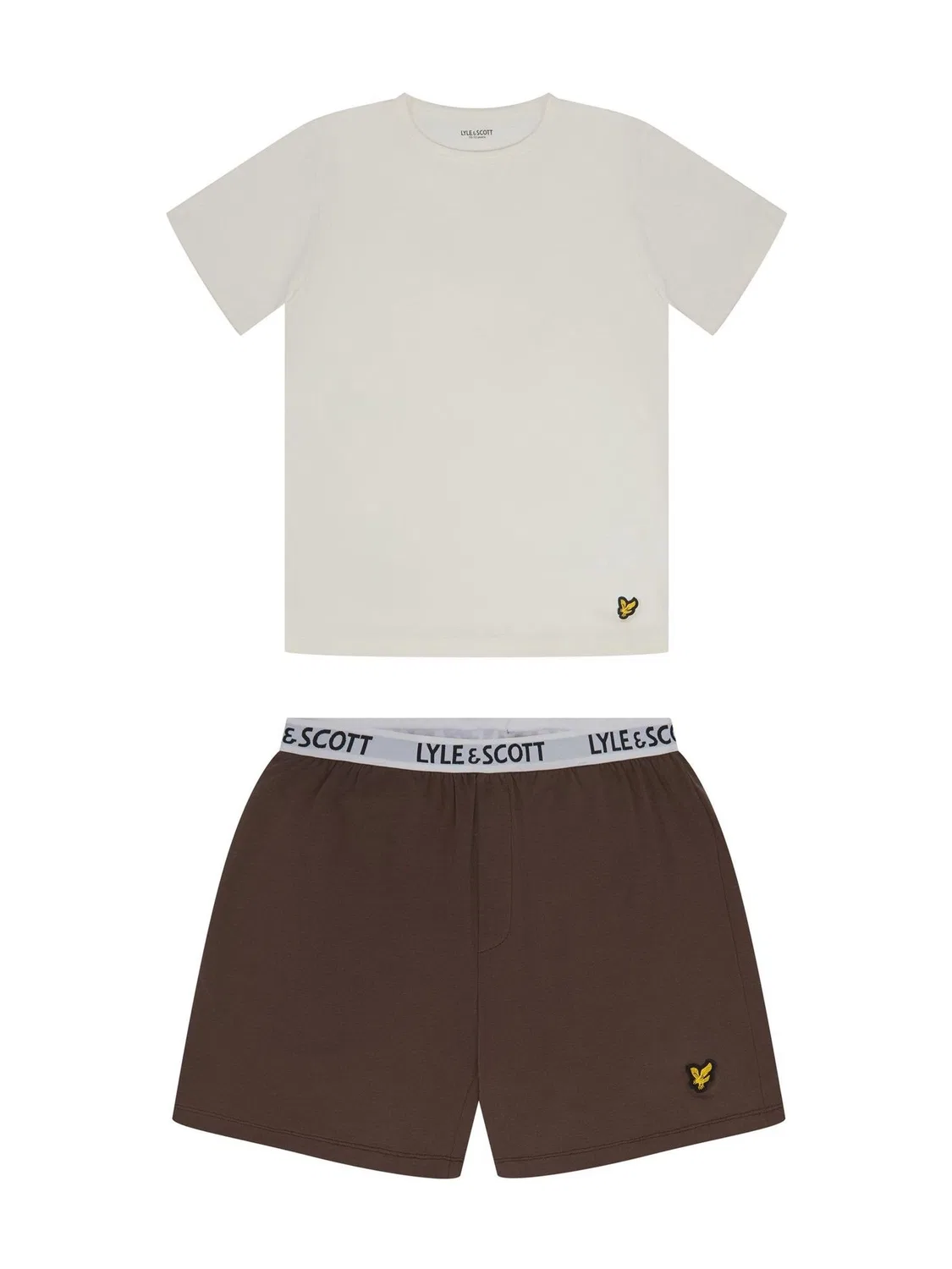 Пижамный комплект Prince Lyle & Scott, коричневый