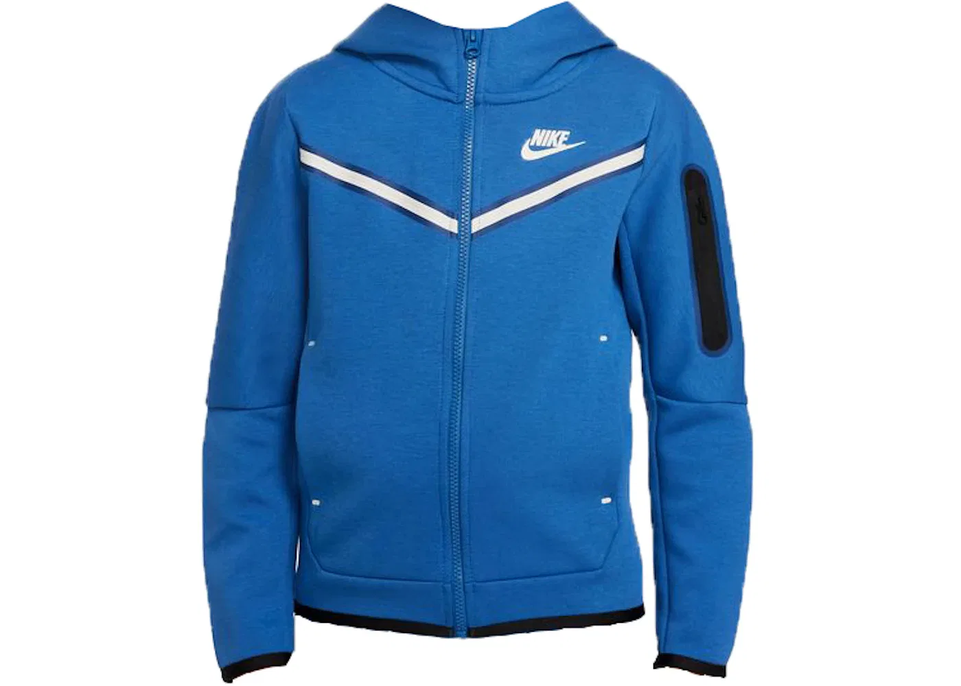 Детская куртка из флиса Nike Sportswear Kids Tech Fleece, Dark Marina Blue/Light Bone