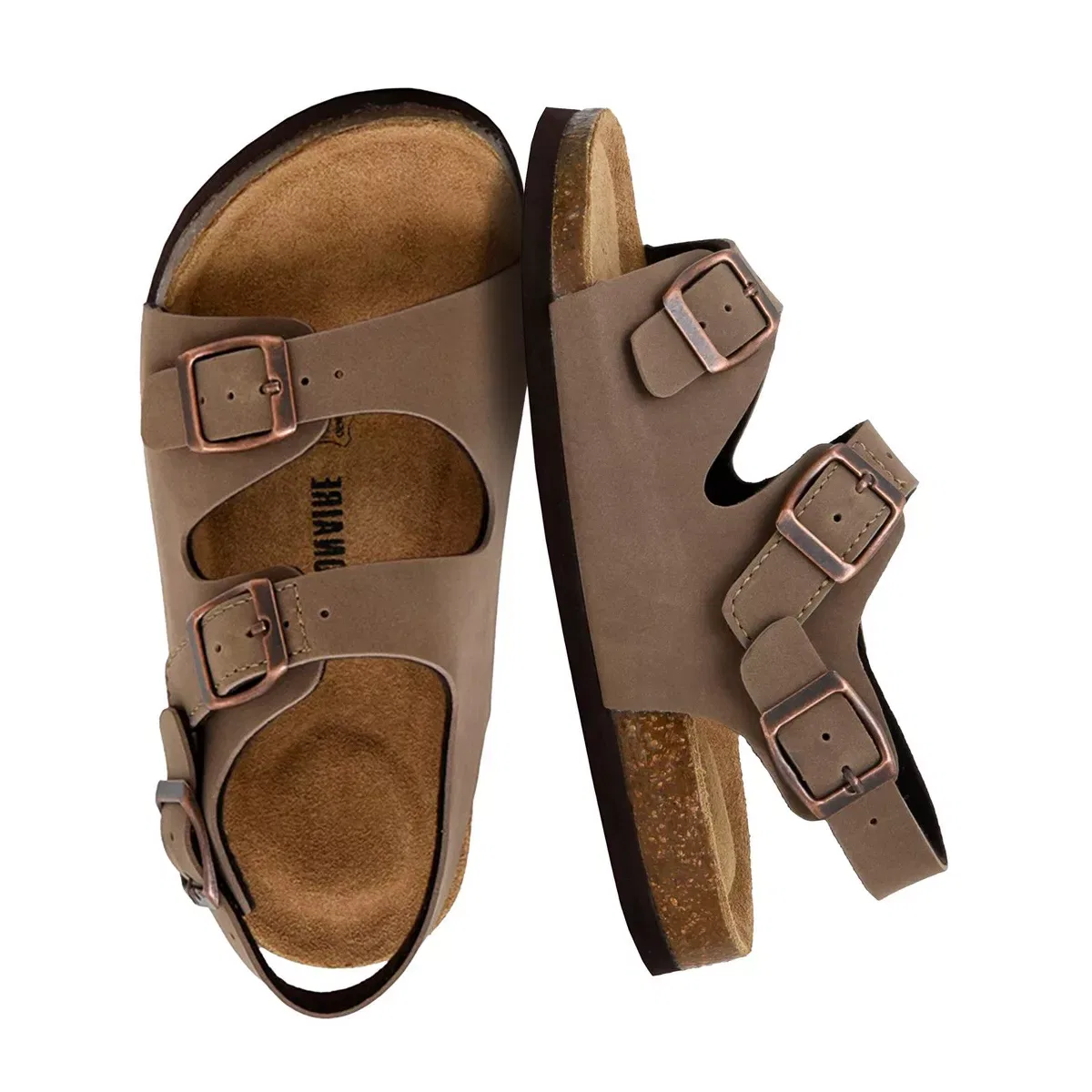 Детские сандалии с регулируемым ремешком на пятке Liana JR CUSHIONAIRE, Brown Nubuck