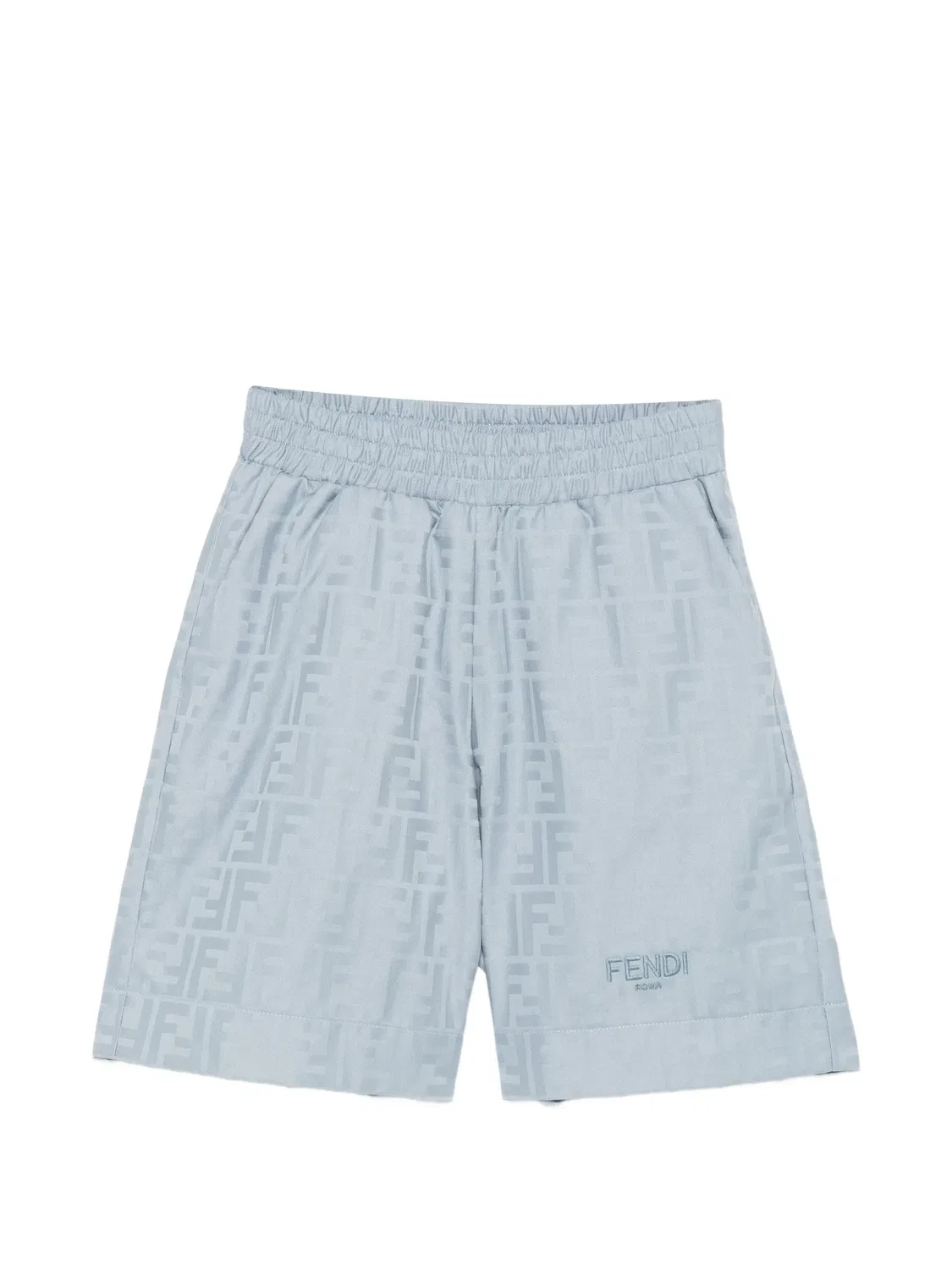Шорты с логотипом FF Fendi Kids, синий