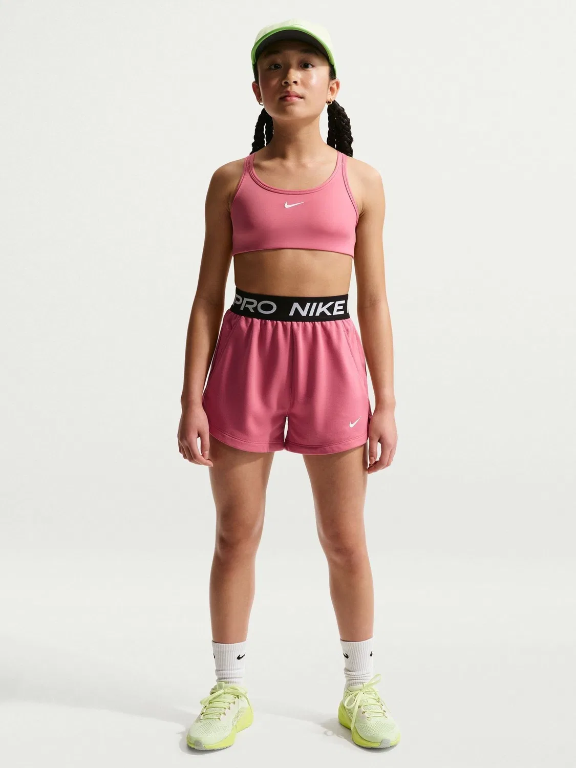 Шорты Nike Pro Dri-FIT Fleece, Peony Pink — фото 3