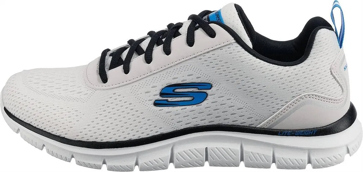 Мужские кроссовки Skechers Track Ripkent, White Textile Black Trim — фото 2