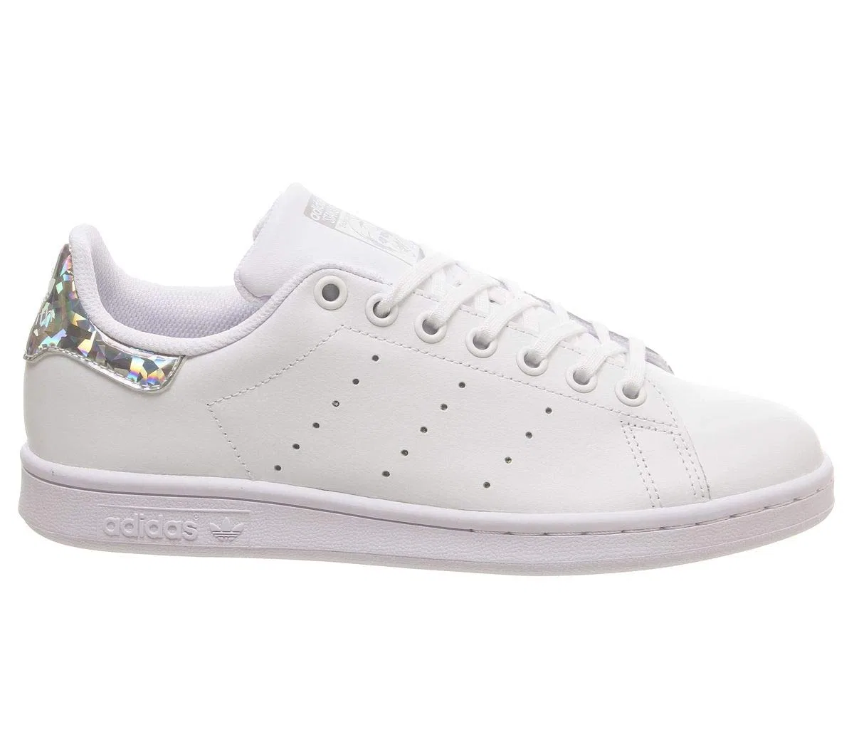 Детские кроссовки для мальчиков и девочек кожаные Stan Smith Adidas, Ftwr White Ftwr White Core Black 483 — фото 3