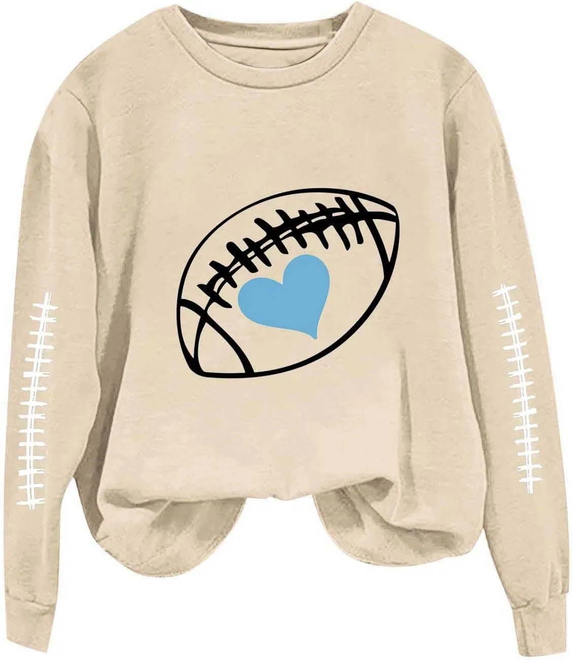 Женский свитшот с принтом Football Sweatshirt, хаки