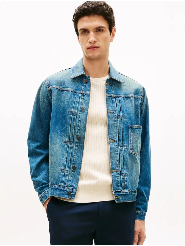Джинсовая куртка Indigo Trucker TOMMY HILFIGER, Blue
