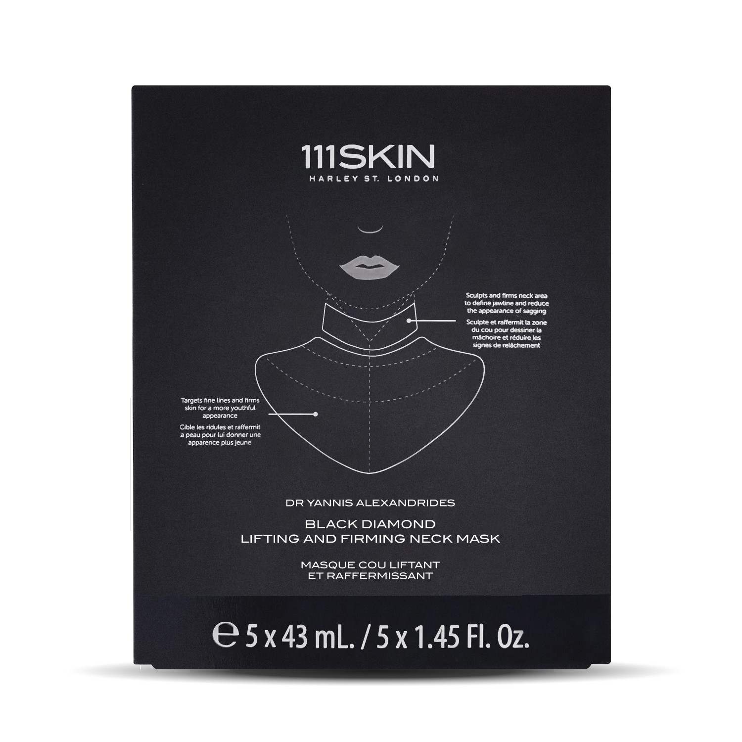 

Маска для лица intensive lifting and firming neck mask box 111Skin, количество 1 шт.