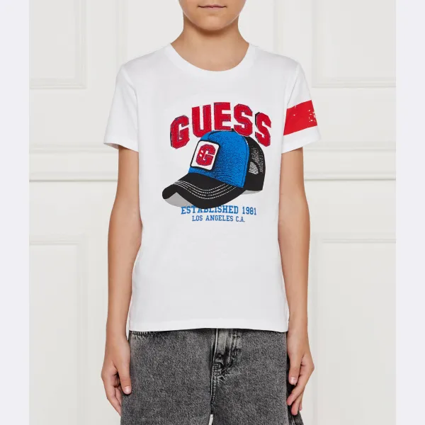 

Футболка стандартного кроя Guess, белый