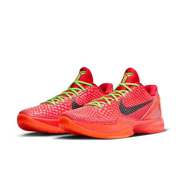 Кроссовки Nike Zoom Kobe 6 Protro 'Reverse Grinch', цвет bright crimson/black/electric green — фото 2