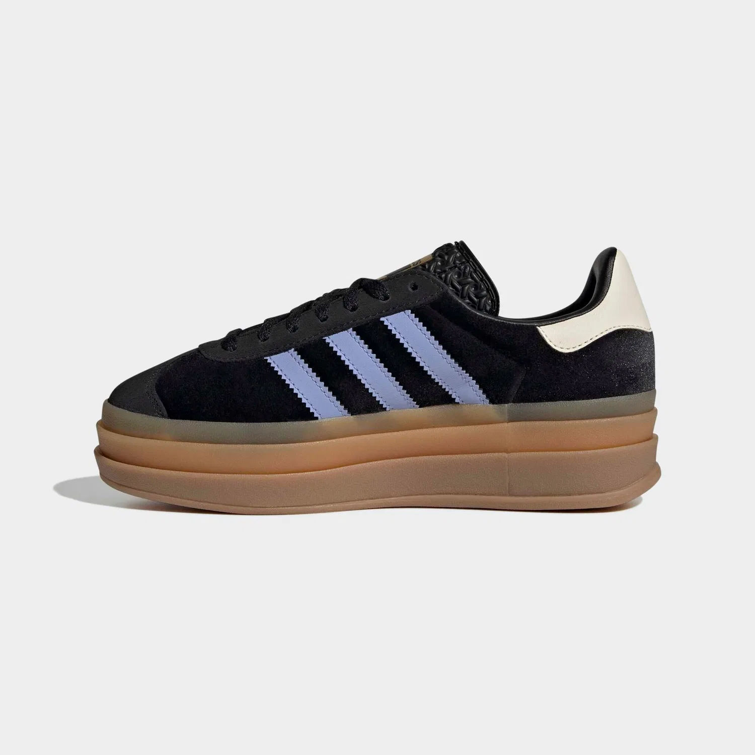 Детские кеды на платформе Gazelle Bold Adidas Originals, Core Black/Blue Spark/Wonder White — фото 3