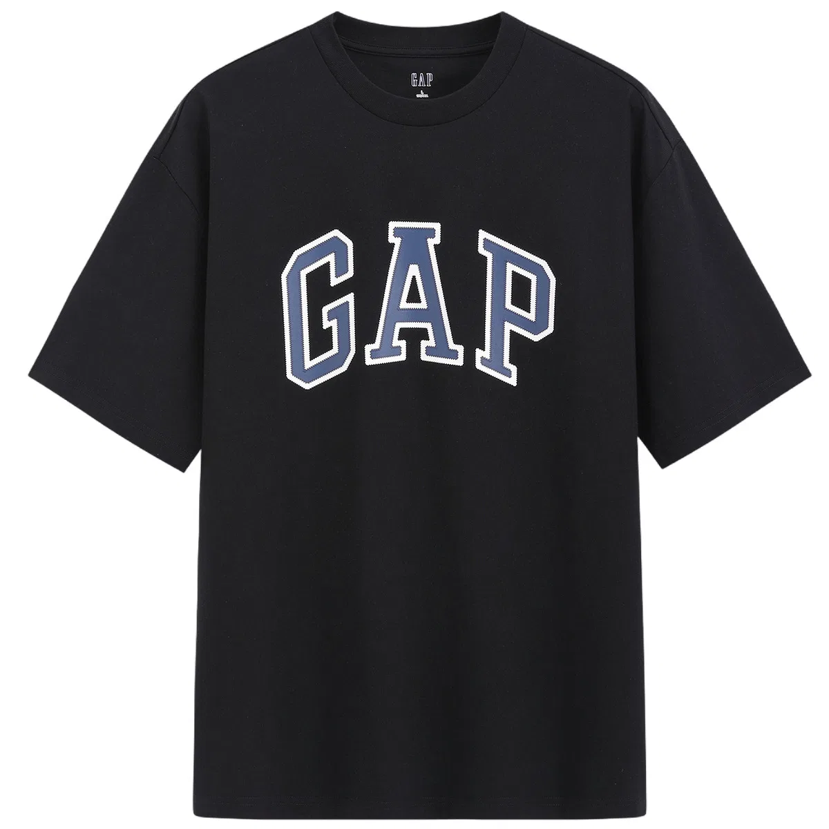 Женская футболка с круглым вырезом прямого кроя GAP, Color: Black 7
