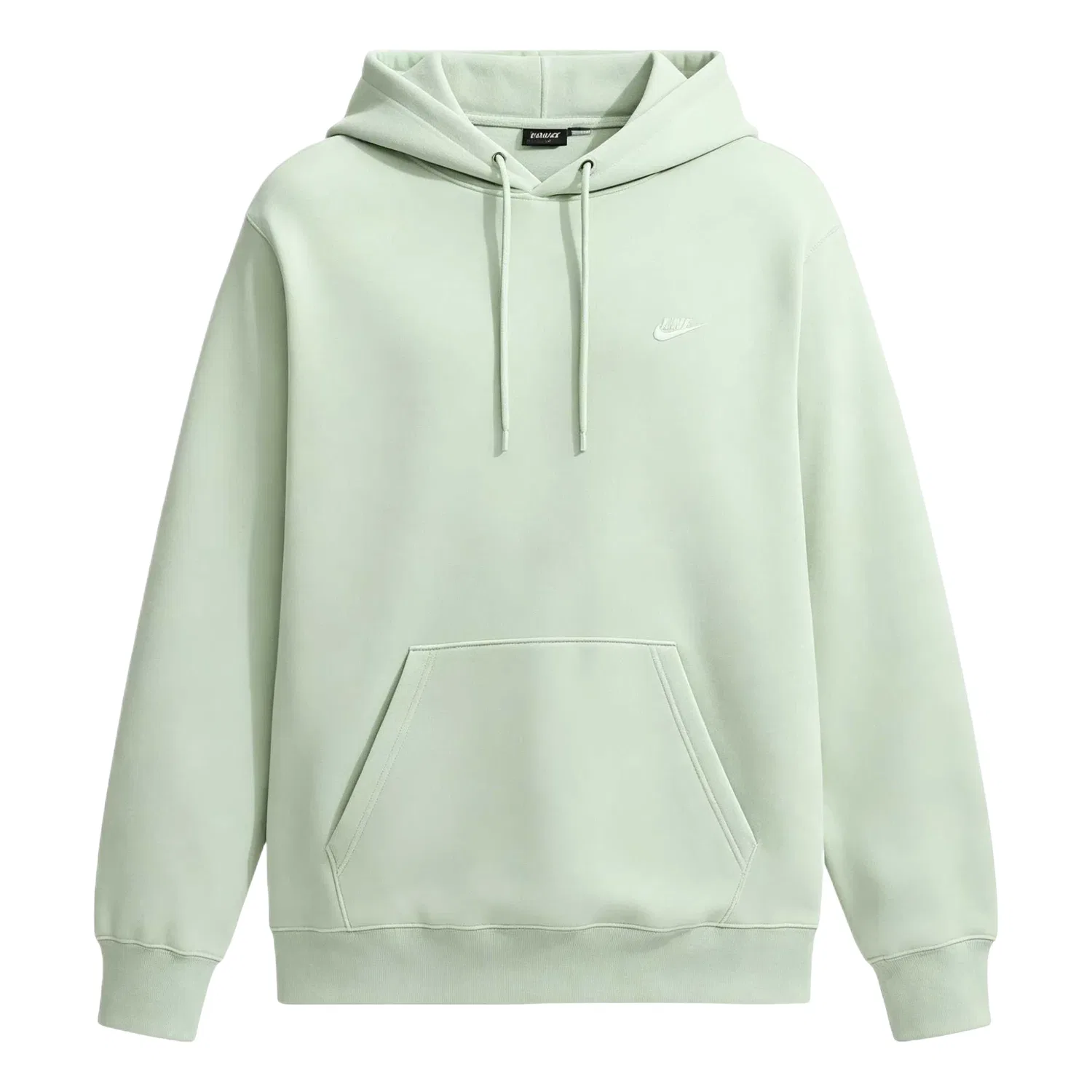 Мужское худи с длинным рукавом Nike Club Fleece Jade Aura White, зеленый