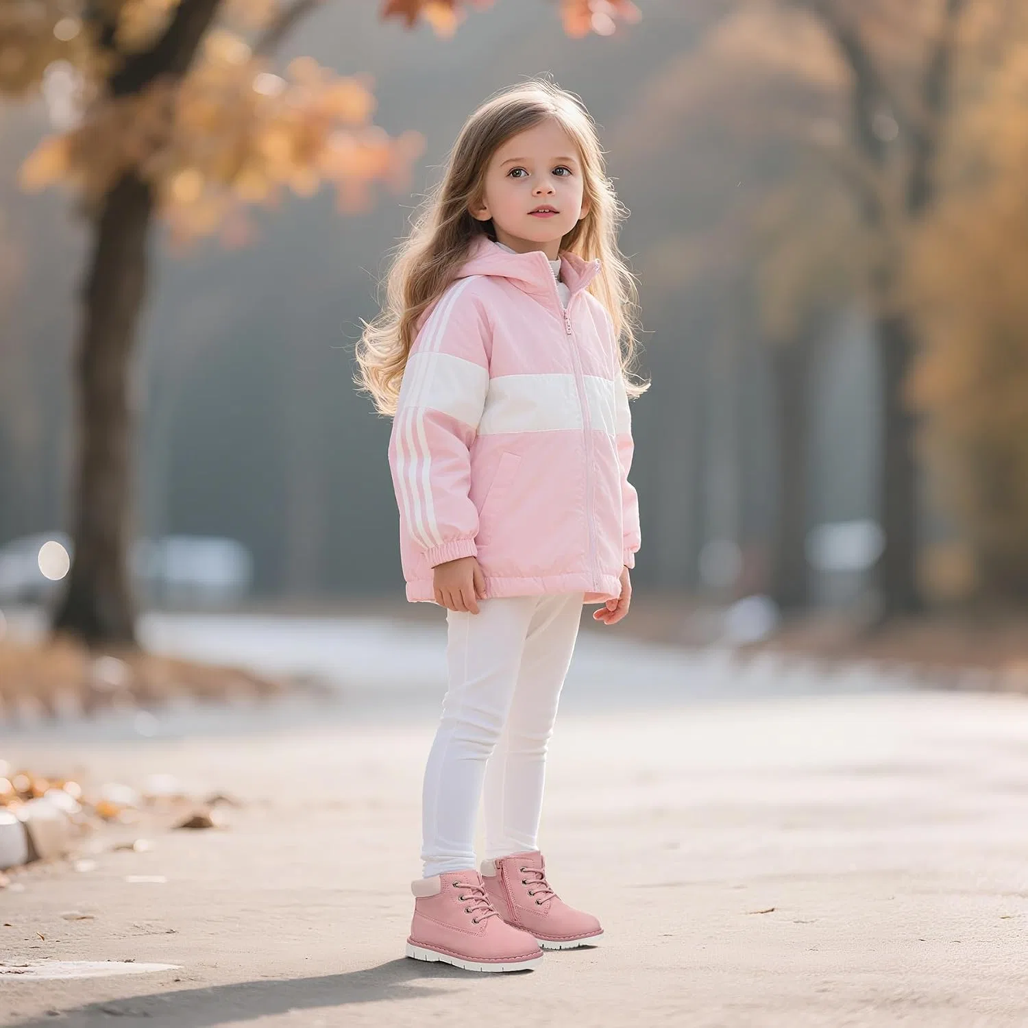 Детские ботинки для мальчиков с защитой от воды Apakowa, Pink — фото 2