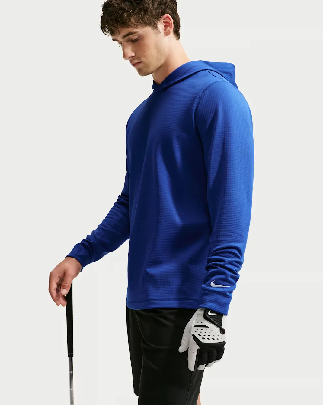 Мужская термотолстовка для гольфа Therma-FIT Nike Velocity, Old Royal/White — фото 3